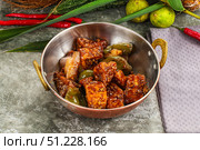 Indian cuisine - paneer with chilli. Стоковое фото, фотограф Андрей Старостин / Фотобанк Лори