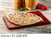 Turkish Kutab staffed green herbs. Стоковое фото, фотограф Андрей Старостин / Фотобанк Лори