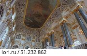 Saint-Petersburg, Russia - May 18th, 2022. Interiors of the State Hermitage Museum. Редакционное видео, видеограф Denis Vostrikov / Фотобанк Лори