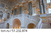 Saint-Petersburg, Russia - May 18th, 2022. Interiors of the State Hermitage Museum. Редакционное видео, видеограф Denis Vostrikov / Фотобанк Лори