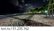 Tropical Shore in the Night. Стоковое фото, фотограф Константин Никитеев / Фотобанк Лори