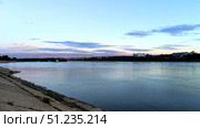 Sunset on the Embankment in Irkutsk City (2024 год). Стоковое фото, фотограф Константин Никитеев / Фотобанк Лори