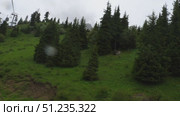 Medeo mountain slopes, summer season. Стоковое видео, видеограф Игорь Жоров / Фотобанк Лори