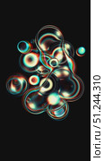 Abstract iridescent bubbles on black background. Vertical video seamless animation loop. Lossless quality. 3D-rendering. Стоковая анимация, аниматор Евгения Шмыкова / Фотобанк Лори