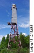 Заброшенный маяк на Ивановском острове. Онежское озеро, Карелия (2021 год). Стоковое фото, фотограф Алексей Иванов / Фотобанк Лори