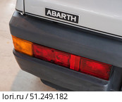 Classic Fiat Ritmo Abarth 125 TC (1983) Car Rear Tail Lights (2024 год). Редакционное фото, фотограф Sergakoff / Фотобанк Лори