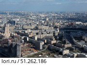 Вид на Москву с высоты зданий Москва-Сити. Редакционное фото, фотограф Дмитрий Неумоин / Фотобанк Лори