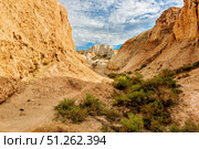 Original relict clay multi-colored formations in Kazakhstan. Стоковое фото, фотограф Владимир Ушаров / Фотобанк Лори