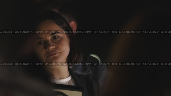 14 november 2023, Lisbon, Portugal - Svetlana Tikhanovskaya speaking - lider of Belarus protest against dictatorship. Редакционное видео, видеограф Константин Шишкин / Фотобанк Лори