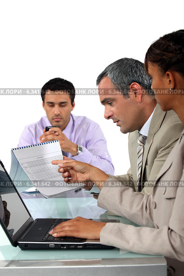 A business meeting. Стоковое фото, фотограф Phovoir Images / Фотобанк Лори