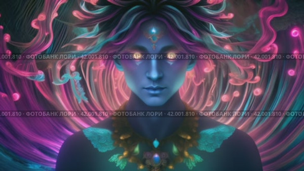 A portrait of an amazing woman whose eyes radiate a special mystery and magic. Стоковое AI-видео, аниматор Юрий Поздников / Фотобанк Лори