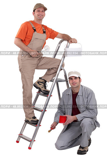A team of painters. Стоковое фото, агентство Ingram Publishing / Фотобанк Лори