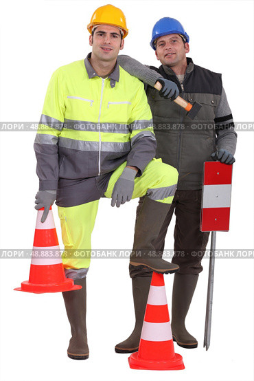 A team of traffic guards. Стоковое фото, агентство Ingram Publishing / Фотобанк Лори