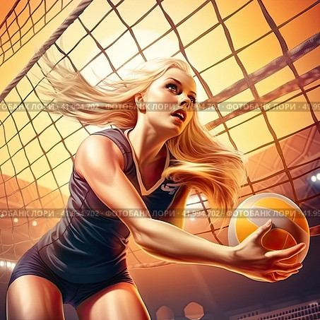 A woman in a sports uniform plays basketball and throws a ball. The concept of sports. Стоковое AI-изображение, AI-художник Ярославский Максим / Фотобанк Лори