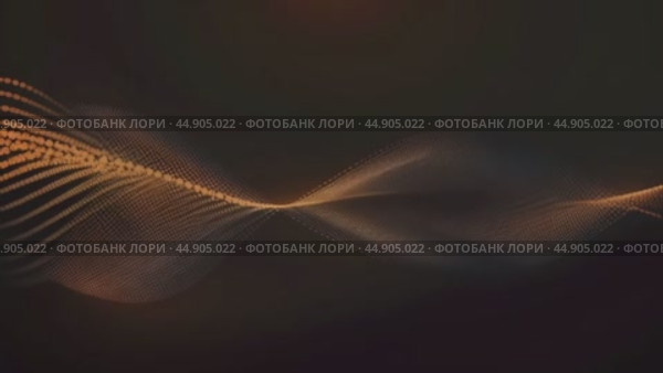 Abstract 3d gold flow wave on dark background. Future mesh or sound grid. Digital data structure. Futuristic technology concept. Motion animation. Стоковое AI-видео, аниматор Анна Маркина / Фотобанк Лори