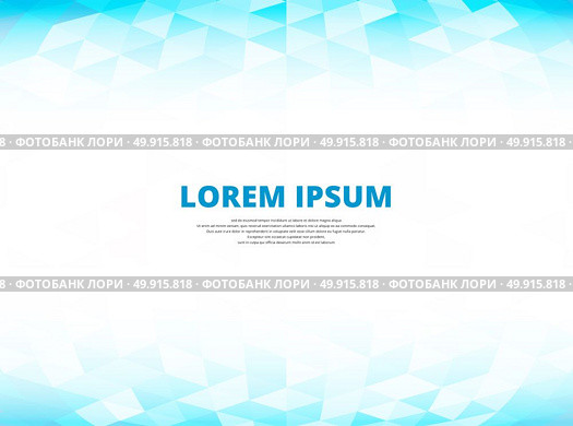 Abstract background blue triangle perspective with copy space, Lowpoly Trendy, Vector Illustration. . Стоковая иллюстрация, агентство Ingram Publishing / Фотобанк Лори
