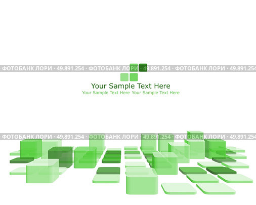 Abstract green checkered pattern from rectangles. Vector illustration. Стоковая иллюстрация, агентство Ingram Publishing / Фотобанк Лори