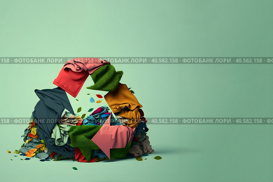 Abstract illustration of overproduction and overabundance of things. Стоковое AI-изображение, AI-художник Мария Фадеева / Фотобанк Лори