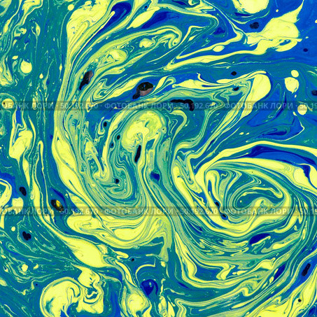 Abstract oil yellow blue painting can be used as a trendy background for wallpapers, posters and cards. Modern artwork.. Duotone abstract marble effect painting background. Стоковое фото, агентство Ingram Publishing / Фотобанк Лори