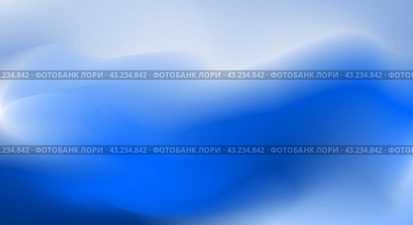 Абстрактный фон из сине-голубых градиентных волн. Стоковая иллюстрация, иллюстратор Евгений Капранов / Фотобанк Лори