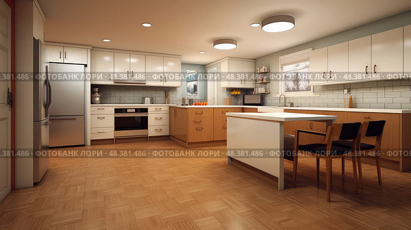 adaptable kitchen for handicapped ai generated. Стоковое AI-изображение, AI-художник Vectorwin / Фотобанк Лори