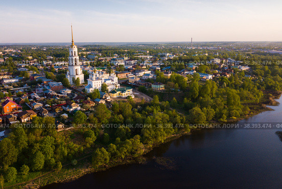 Aerial view of Shuya. Стоковое фото, фотограф Яков Филимонов / Фотобанк Лори
