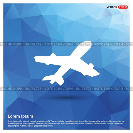 Airplane icon - Free vector icon. Стоковая иллюстрация, агентство Ingram Publishing / Фотобанк Лори