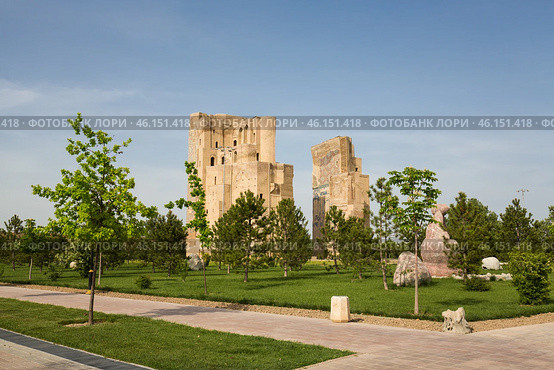 Ak-Saray Palace in Shahrisabz, Uzbekistan (2022 год). Стоковое фото, фотограф Юлия Белоусова / Фотобанк Лори
