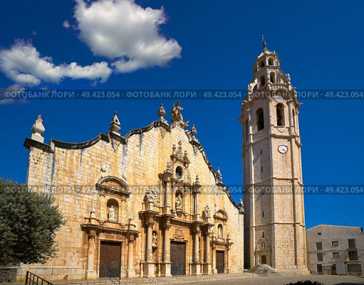 Alcala de Chivert Xivert church In Castellon Spain Saint Juan Bautista. Стоковое фото, агентство Ingram Publishing / Фотобанк Лори