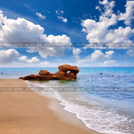 Almeria Mojacar beach in Mediterranean sea of Spain. Стоковое фото, агентство Ingram Publishing / Фотобанк Лори