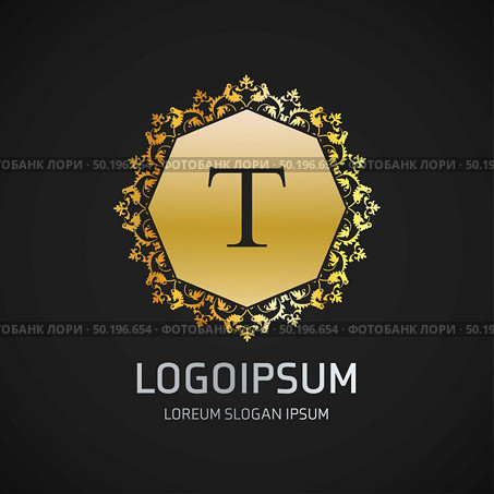 Alphabetic logo design with elegent design and typography vector. Стоковая иллюстрация, агентство Ingram Publishing / Фотобанк Лори