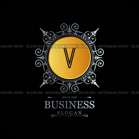 Alphabetic logo design with elegent design and typography vector. Стоковая иллюстрация, агентство Ingram Publishing / Фотобанк Лори