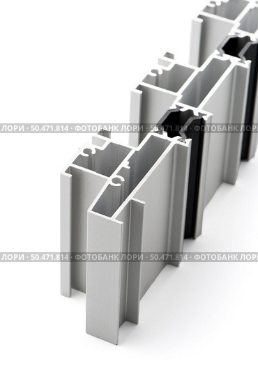Aluminum profile accessory isolated on white background. Стоковое фото, агентство Ingram Publishing / Фотобанк Лори