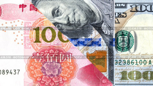 American dollar banknote is replacing by Chinese yuan. Стоковое видео, видеограф FotograFF / Фотобанк Лори