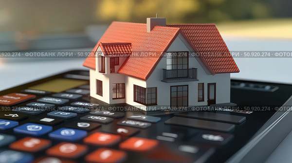 amortization house calculator ai generated. Стоковое AI-изображение, AI-художник Vectorwin / Фотобанк Лори