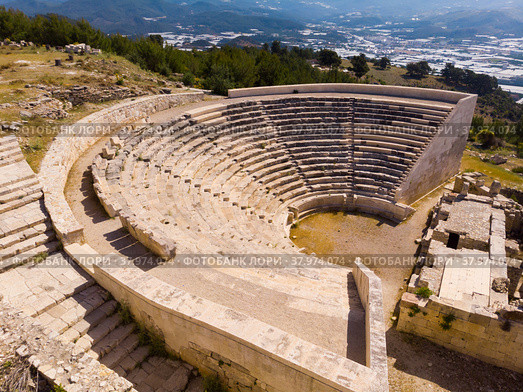 Amphitheater in the ancient Lycian city of Rhodiapolis. Стоковое фото, фотограф Яков Филимонов / Фотобанк Лори