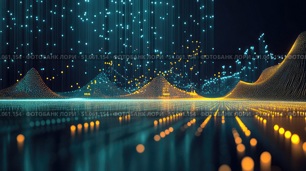 analytics illuminating data lake ai generated. Стоковое AI-изображение, AI-художник Vectorwin / Фотобанк Лори