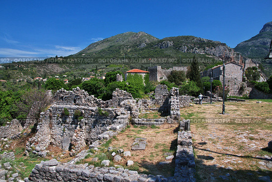 Ancient ruins of Stari Bar, Montenegro (2018 год). Стоковое фото, фотограф Сергей Стрелков / Фотобанк Лори