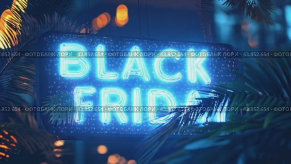 Animated Background with Black Friday Sign. Стоковое AI-видео, аниматор Юрий Поздников / Фотобанк Лори