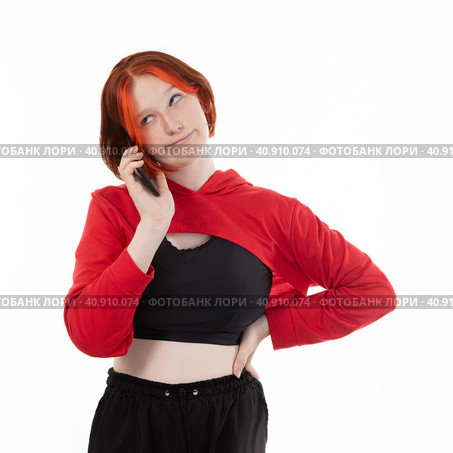 Annoyance upset teen girl listening bad news, scam message, spam call on smartphone online, get negative or rejection response, rolling eyes. Concept spammer incoming call, denial of admission to college, work, credit. Стоковое фото, фотограф Ольга Яковенко / Фотобанк Лори