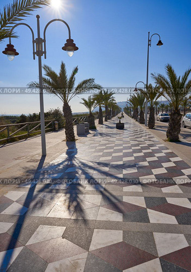 Arenals del Sol Beach in Elche Elx of Alicante Spain promenade Bartolome Tirajana. Стоковое фото, агентство Ingram Publishing / Фотобанк Лори
