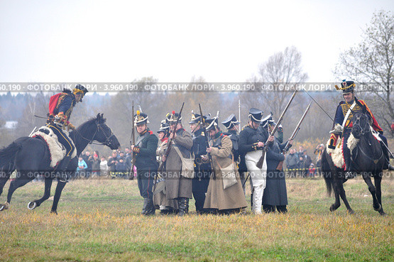 Атака на егерей. Малоярославец (2012 год). Редакционное фото, фотограф Сергей Великанов / Фотобанк Лори