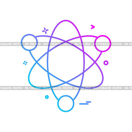 atom science icon vector design. Стоковая иллюстрация, агентство Ingram Publishing / Фотобанк Лори