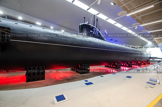 Атомная подводная лодка К-3 (Ленинский комсомол). Музей военно-морской славы. Кронштадт. Стоковое фото, фотограф Яковлев Сергей / Фотобанк Лори