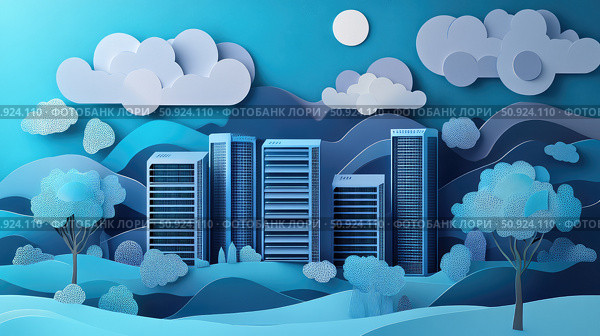 automation elevating server farm ai generated. Стоковое AI-изображение, AI-художник Vectorwin / Фотобанк Лори