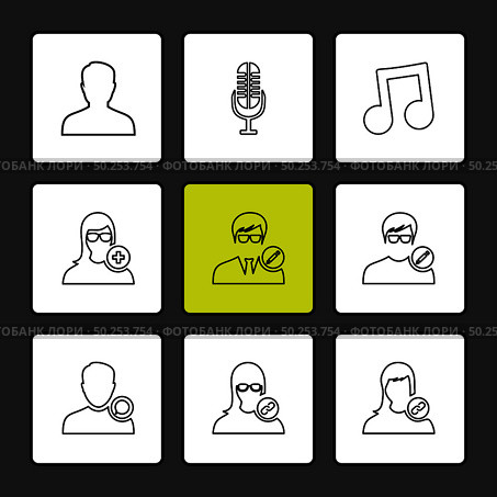 avtar , user , profile , avatar , emoji , emoticon , face , profile , picture , man , woman , ladies , gents , male , female , boy , girl , icon, vector, design,  flat,  collection, style, creative,  icons. Стоковая иллюстрация, агентство Ingram Publishing / Фотобанк Лори