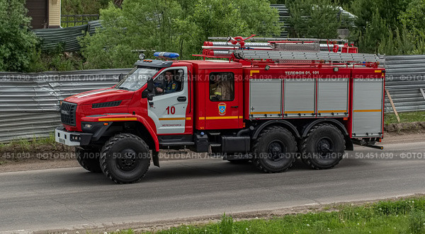 Автомобиль Пожарный Урал-4320, Урал NEXT Российский крупнотоннажный грузовой автомобиль повышенной проходимости г. Железногорск Красноярский Край. Редакционное фото, фотограф Анатолий Володин / Фотобанк Лори