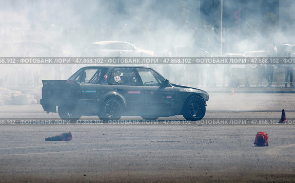 Автоспорт. Чемпионат по вождению с управляемым заносом (drift) (2023 год). Редакционное фото, фотограф Евгений Платонов / Фотобанк Лори