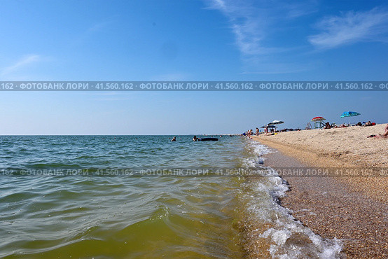 Азовское море. Долгий мыс. Краснодарский край (2023 год). Стоковое фото, фотограф Александр Тараканов / Фотобанк Лори