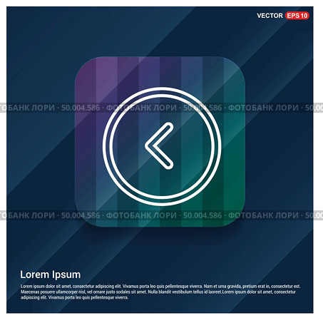 back icon. Стоковая иллюстрация, агентство Ingram Publishing / Фотобанк Лори